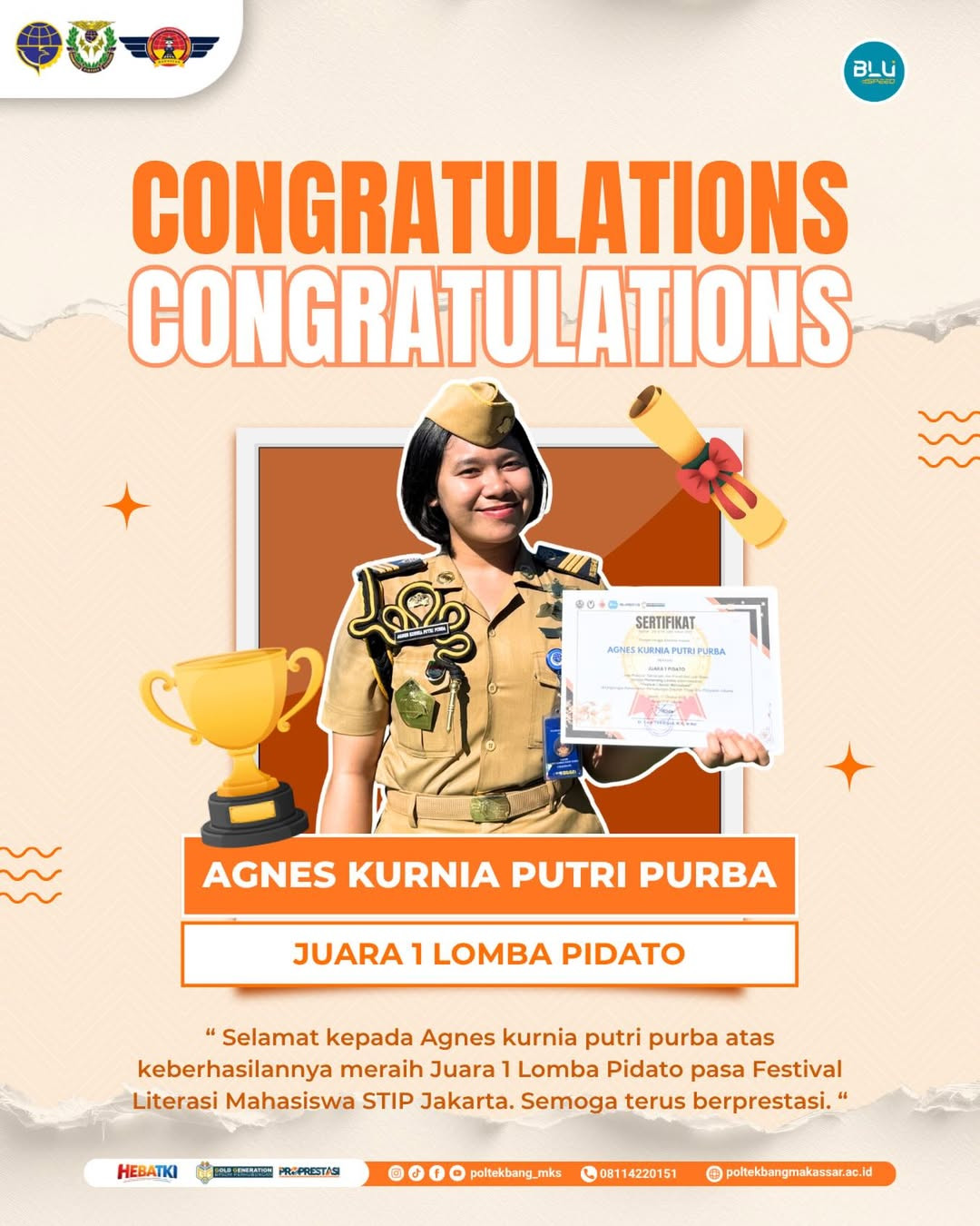 CONGRATULATIONS